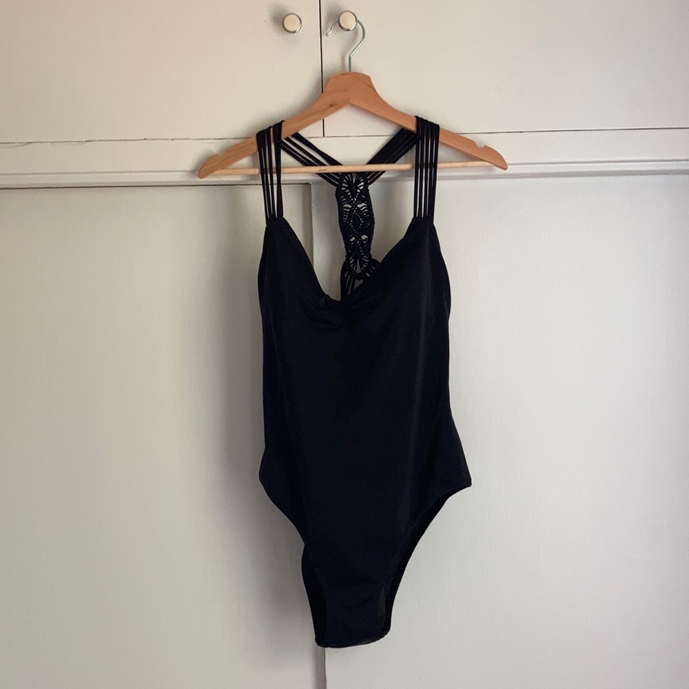 Victoria’s Secret crochet back one-piece swimsuit